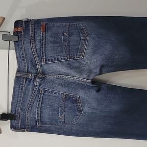Womans jeans boot cut 31x32.5  7 for all mankind button fly